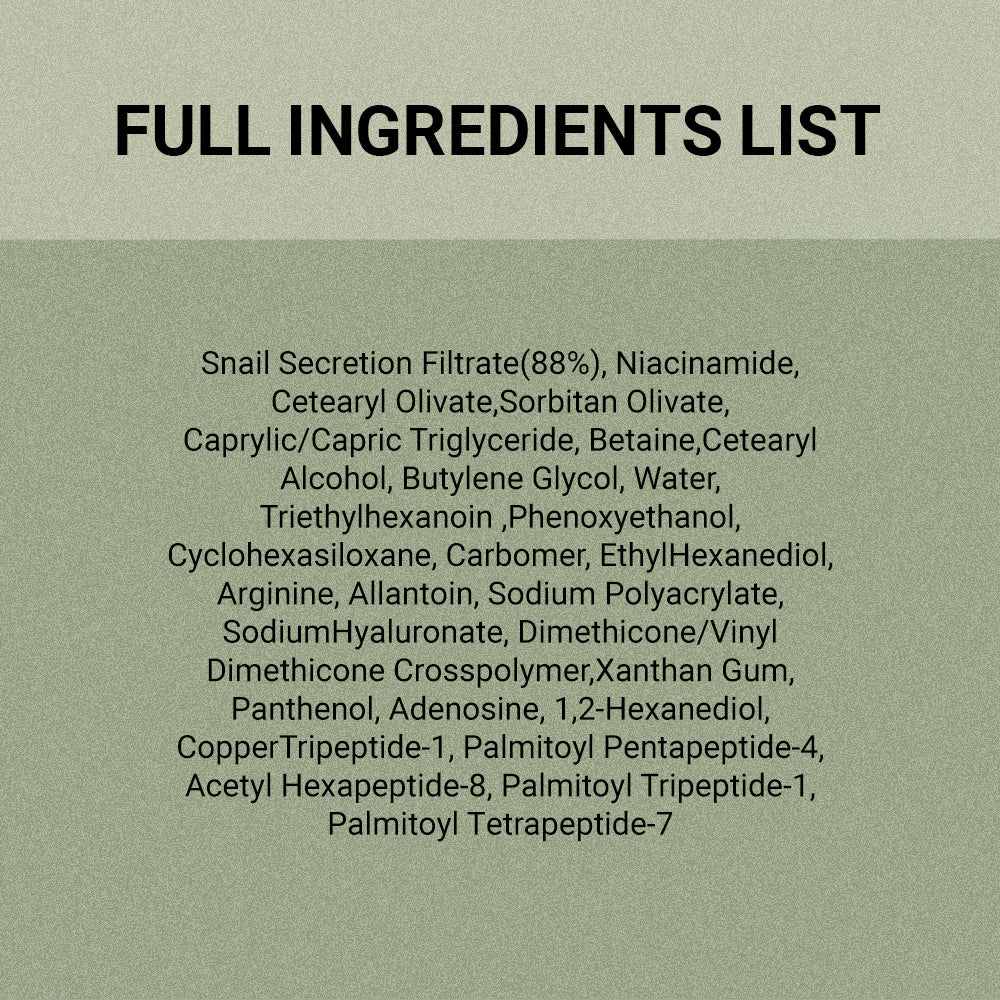 Snail Mucin 88 + Peptide Cream 100ml
