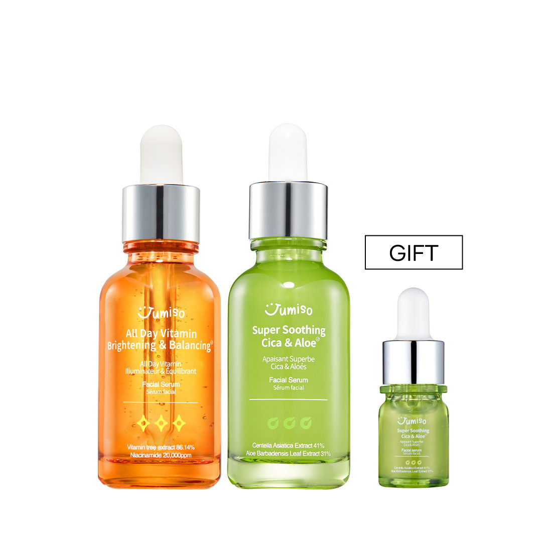 Serum Duo (Vitamin Serum + Aloe Serum + Free Mini Aloe Serum)