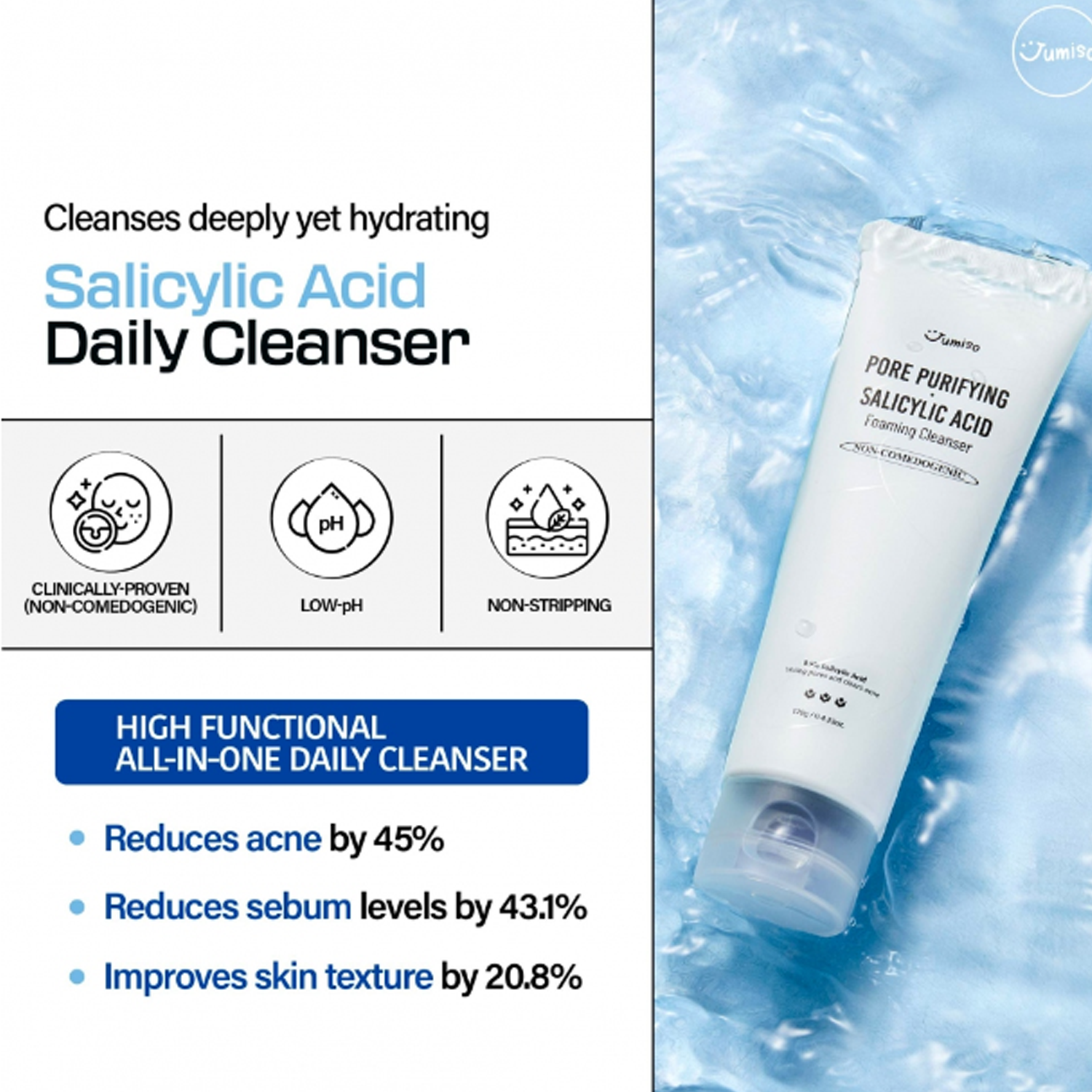 [NEW] Pore-Purifying Salicylic Acid Foaming Cleanser 120g