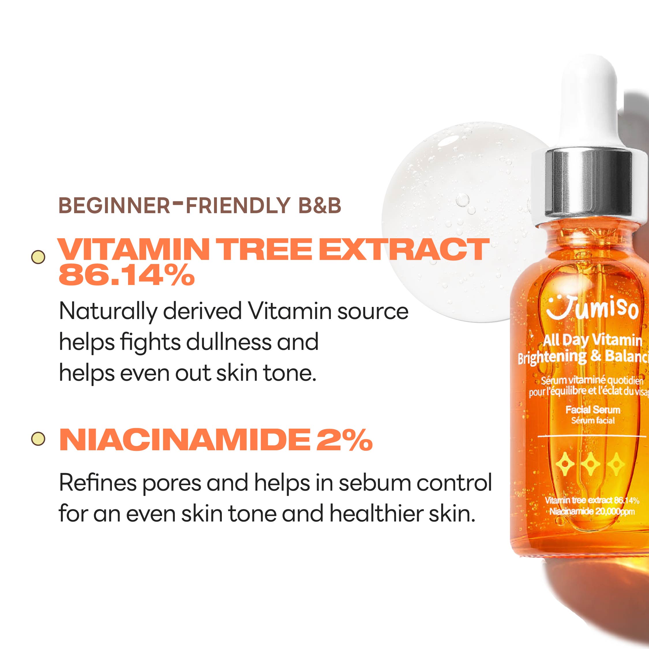 All Day Vitamin Brightening & Balancing Serum 30ml 3pcs Set
