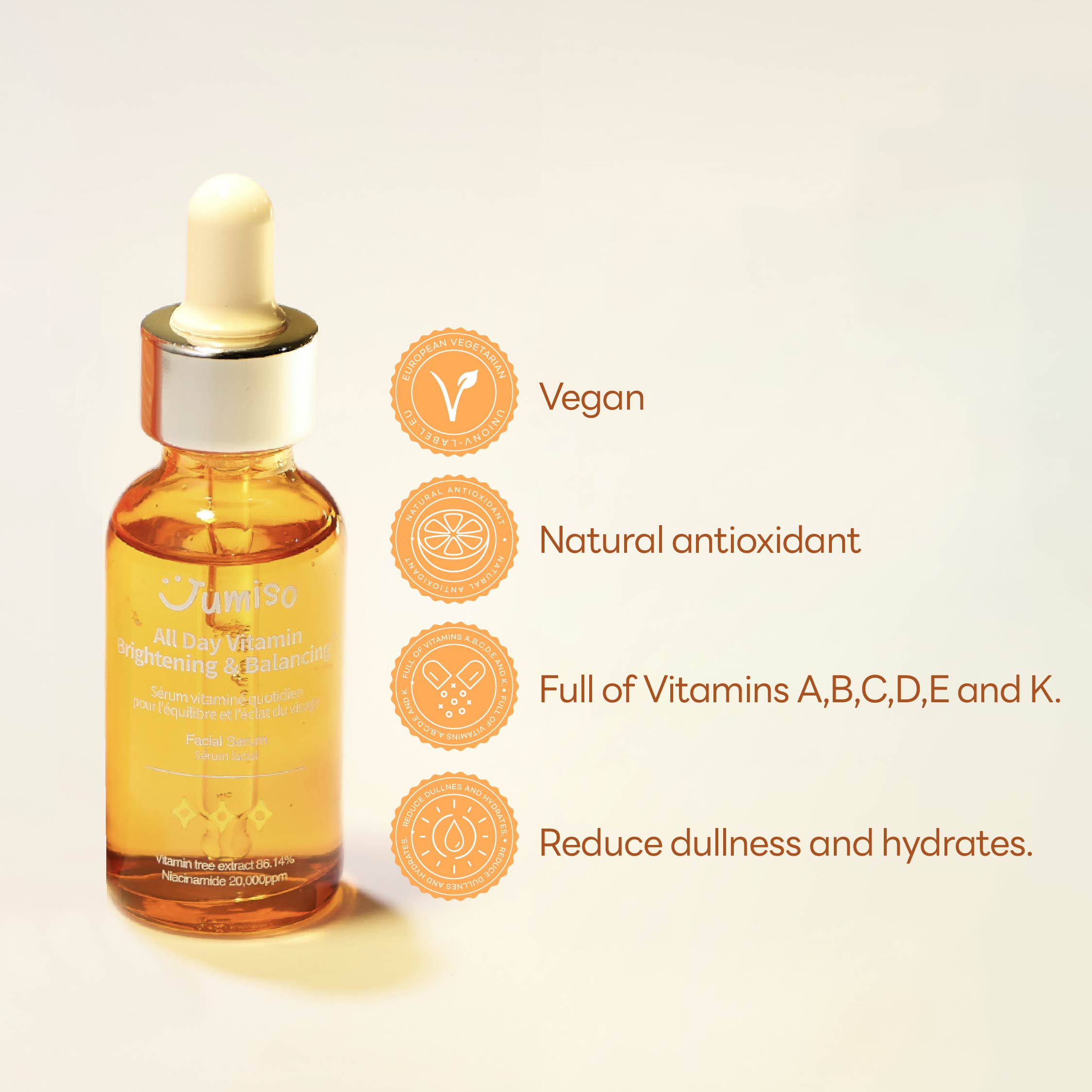 All Day Vitamin Brightening & Balancing Serum 30ml 3pcs Set