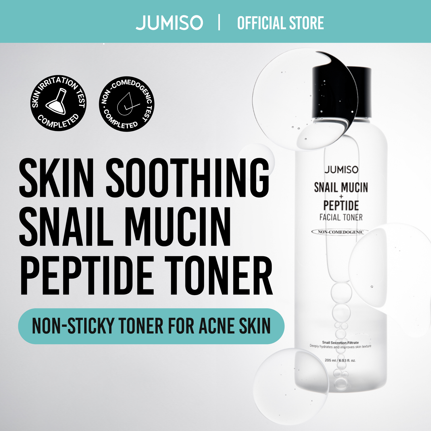 [NEW] Snail Mucin + Peptide Facial Toner 205ml