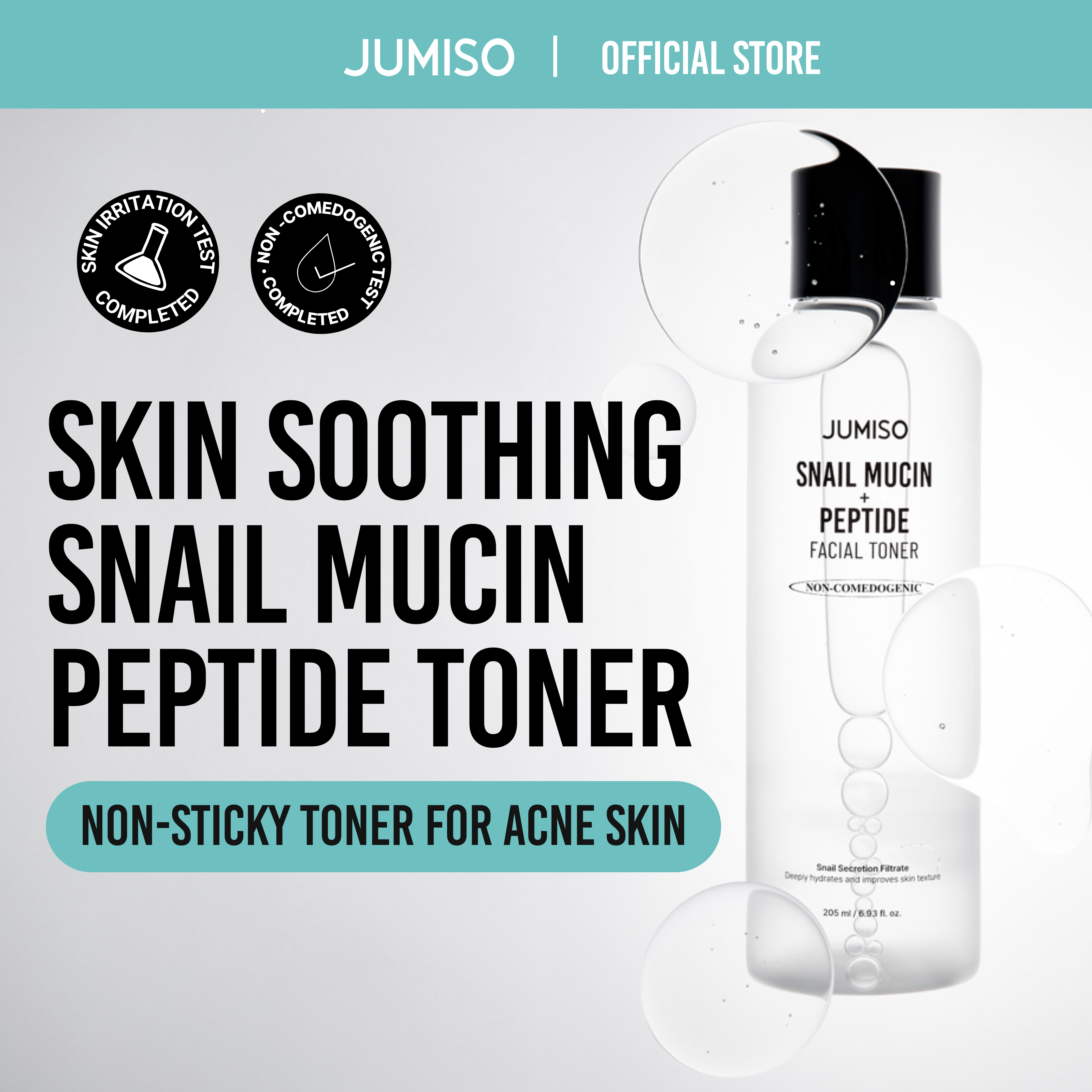 [NEW] Snail Mucin + Peptide Facial Toner 205ml