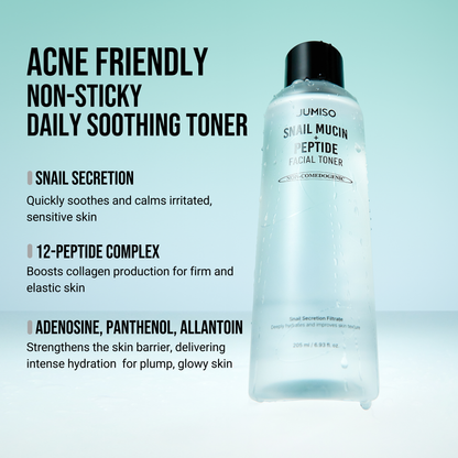 [NEW] Snail Mucin + Peptide Facial Toner 205ml