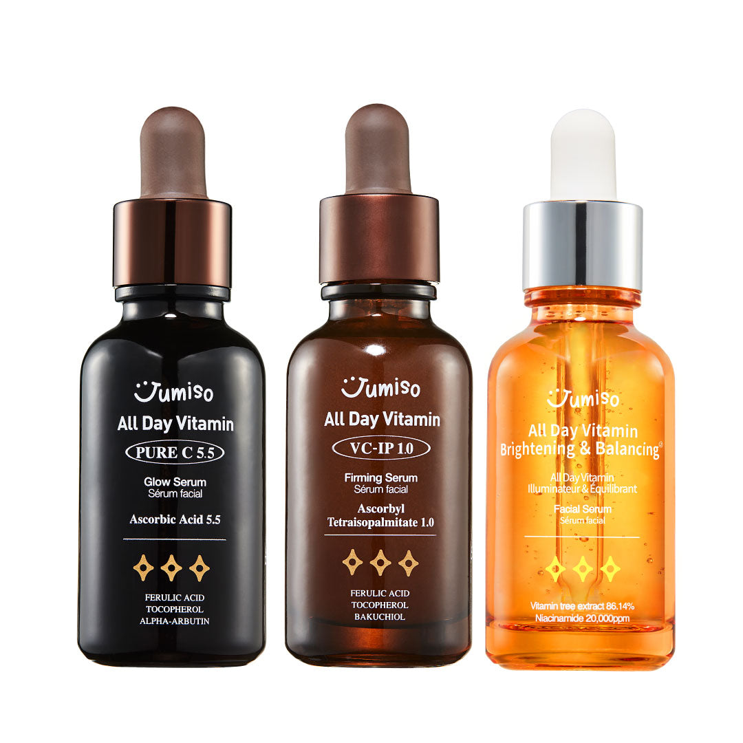 All Day Vitamin Serum 3 set (All Day Vitamin Brightening &amp; Balancing Serum + Pure C 5.5 Glow Serum + VC-IP 1.0 Firming Serum)