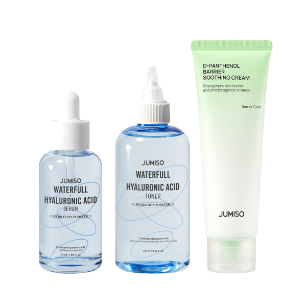 Barrier Repair Routine SET [ Waterfull Toner + Waterfull Serum + D-Panthenol Cream ]