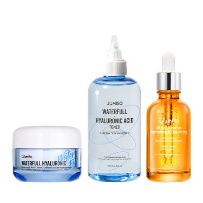 Glow &amp; Hydration Routine [ Waterfull Toner + Waterfull Cream + All Day Serum 50ml ]