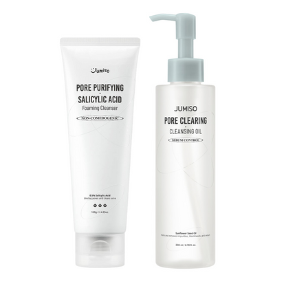 Double Cleansing Duo (Pore Purifying Cleanser 120g + Clearing Cleansing Oil 200ml)