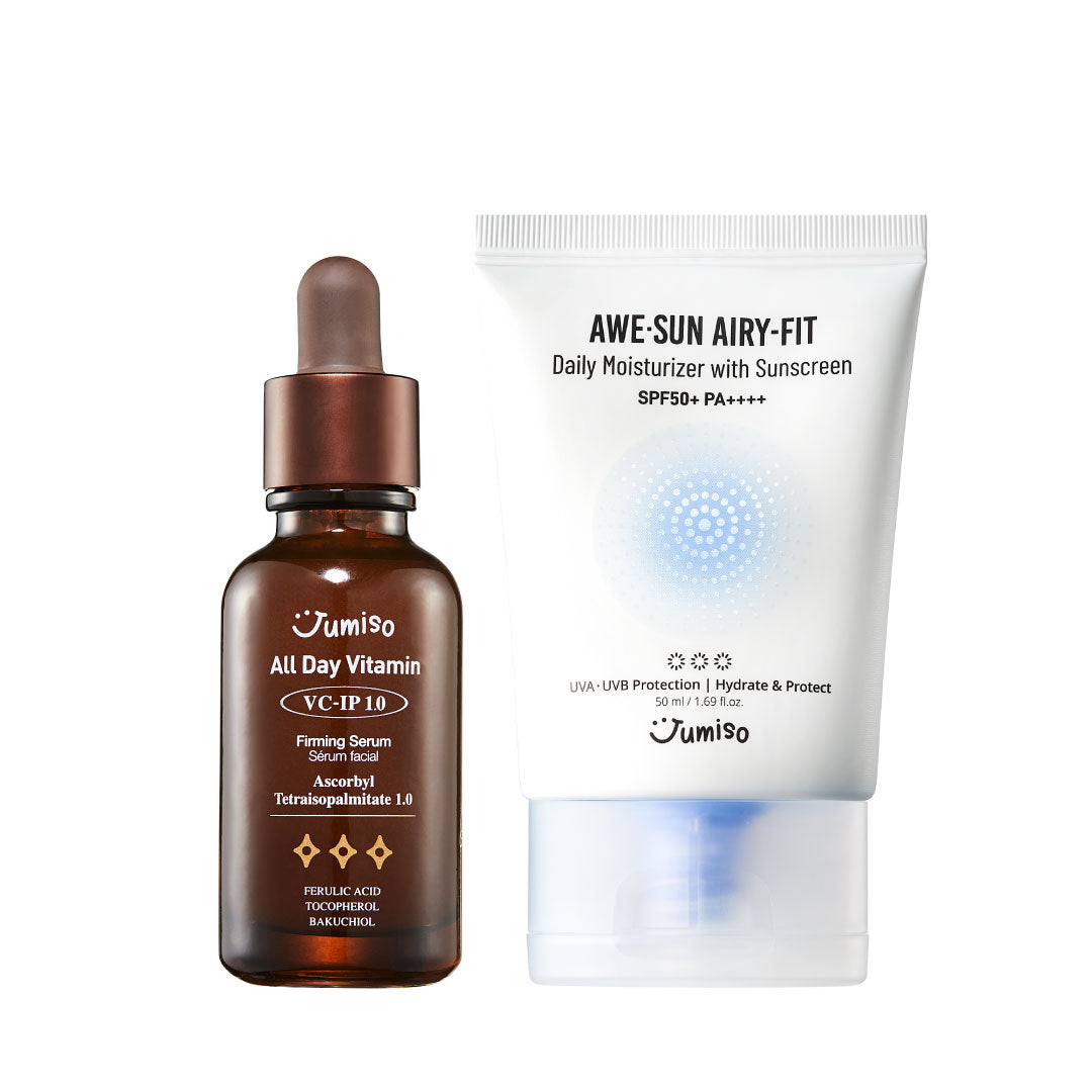 Awe Sun Daily 1.0 Set (AWE-SUN AIRY-FIT Daily Moisturizer with Sunscreen + All Day VC-IP 1.0 Firming Serum)